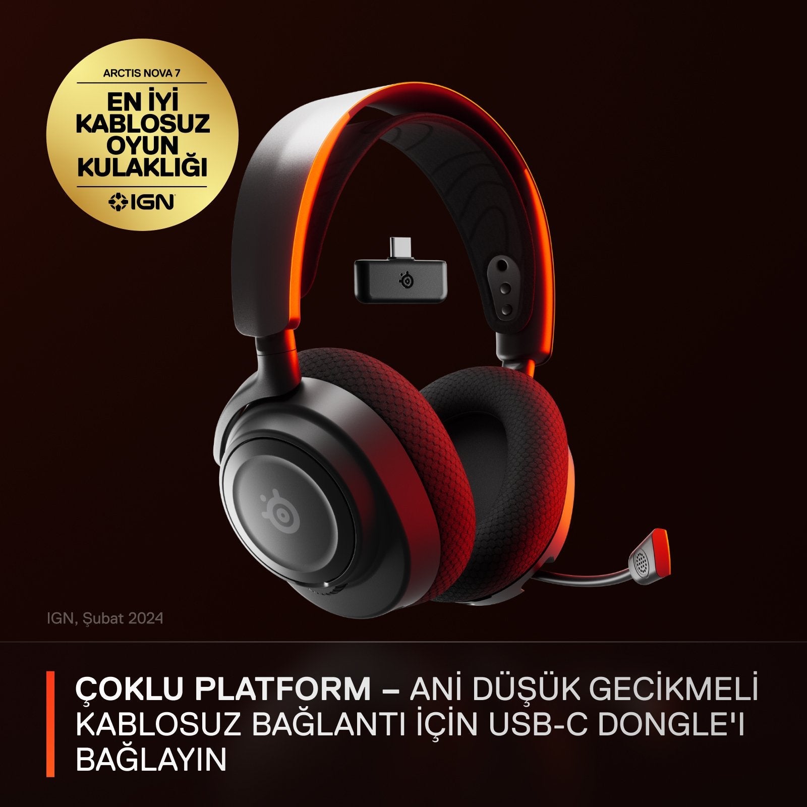 Auriculares Steelseries Arctis Nova 7 Inalámbrico Usb Tipo C Bluetooth Negro