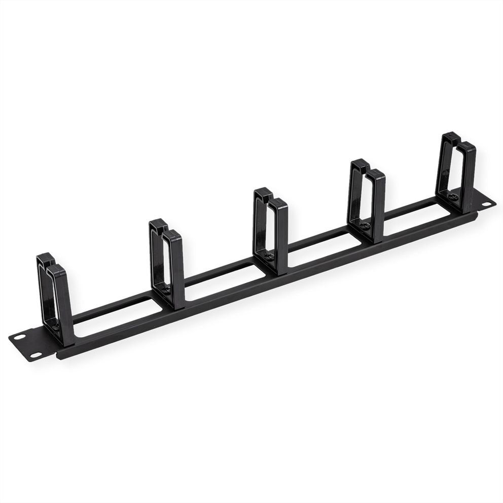Value 19-Zoll-Frontplatte, 5 Cablesen Typ C, Cabledurchfhrung, Schwarz