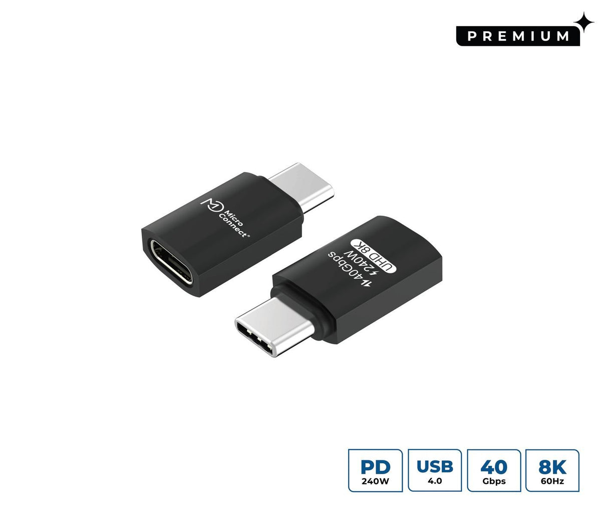 EAN 5715063459690 - Microconnect USB4-CCF-240W cable USB USB4 Gen 3x2 0 m USB C Negro imagen 1