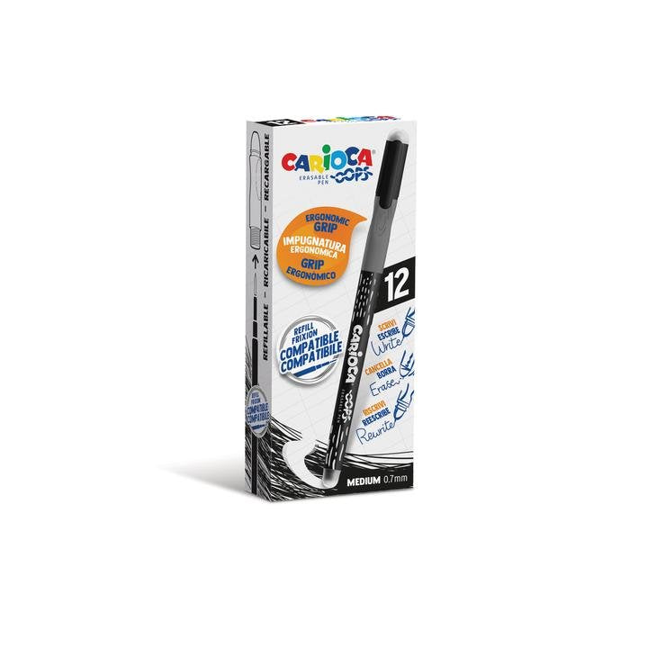 Carioca Bolígrafo Oops Monocolor Negro - Caja De 12