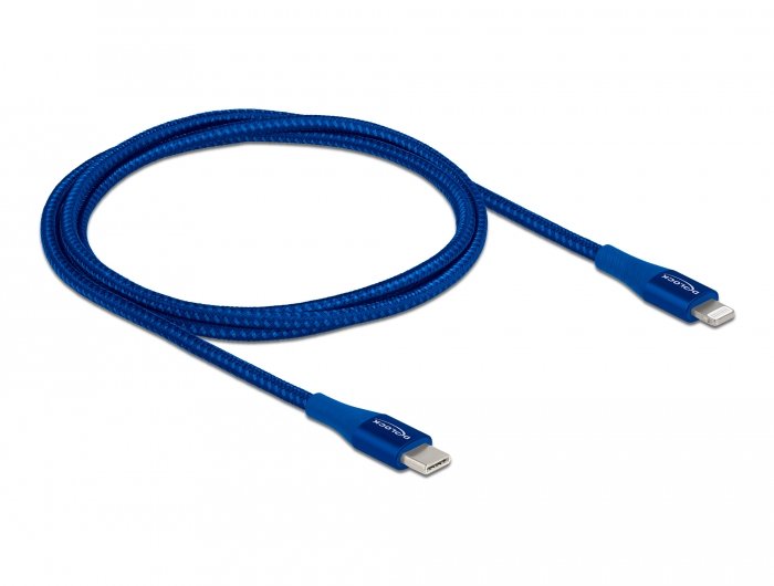 Delock 85416 Cable De Conector Lightning 1 M Azul