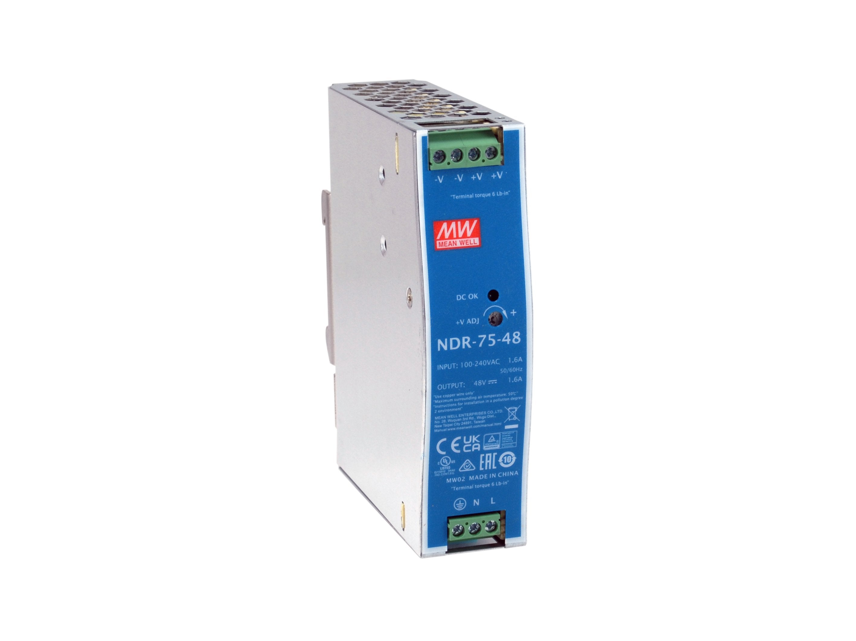 Levelone Pow-4822 48vdc 75w Din-Schiene Poe