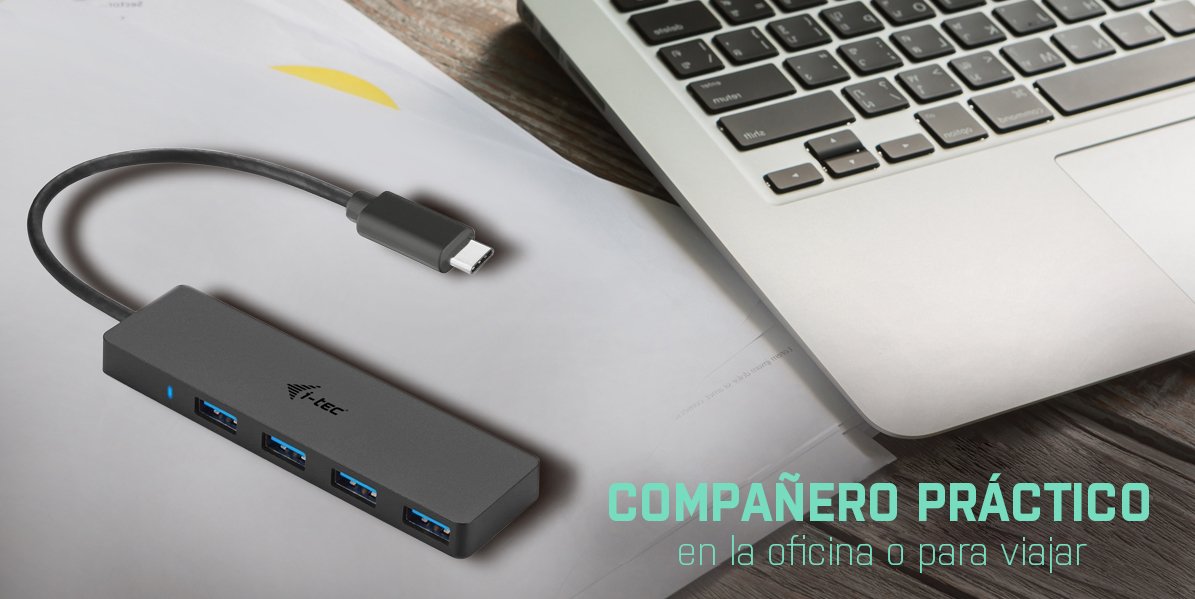EAN 8595611701566 - i-tec Advance C31HUB404 hub de interfaz USB 3.2 Gen 2 (3.1 Gen 2) Type-C 5000 Mbit/s Negro imagen 6