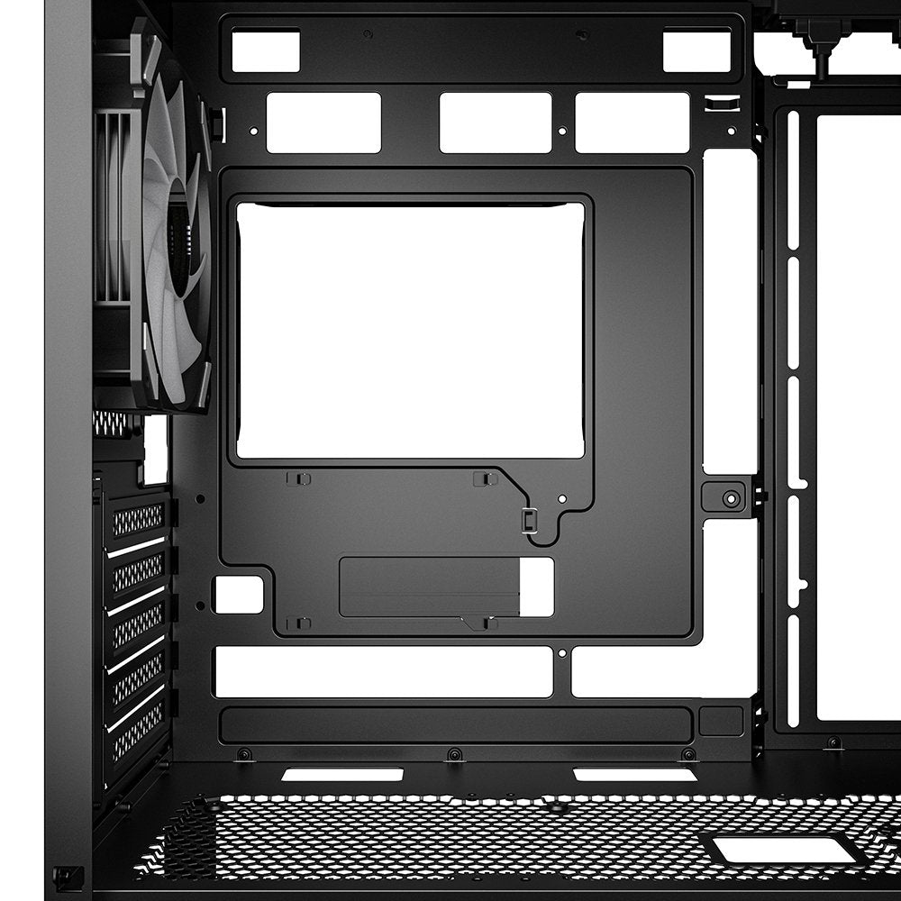 Caja Pc Sharkoon Mk4w Rgb Strip Negra, Cristal Templado 4044951041763