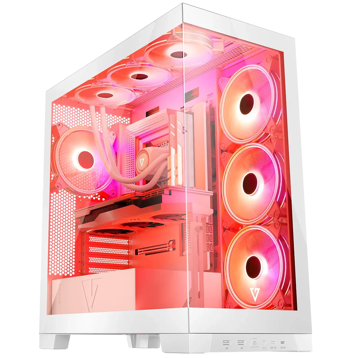 EAN 5903560981305 - Modecom Volcano SPACE APEX ARGB MIDI Midi Tower Blanco imagen 6