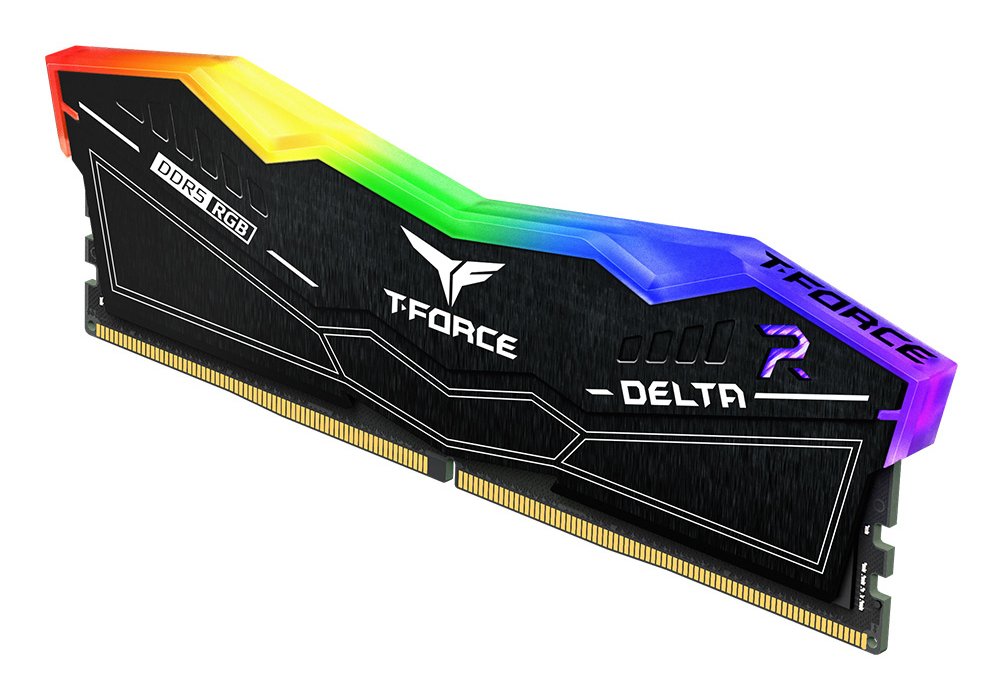 Memoria Team Group 32 Gb Ddr5 6400 2x 16 Gb , Ff3d532g6400hc32adc01, Delta Rgb, Intel Xmp, Amd Expo Ff3d532g6400hc32adc01 Negro