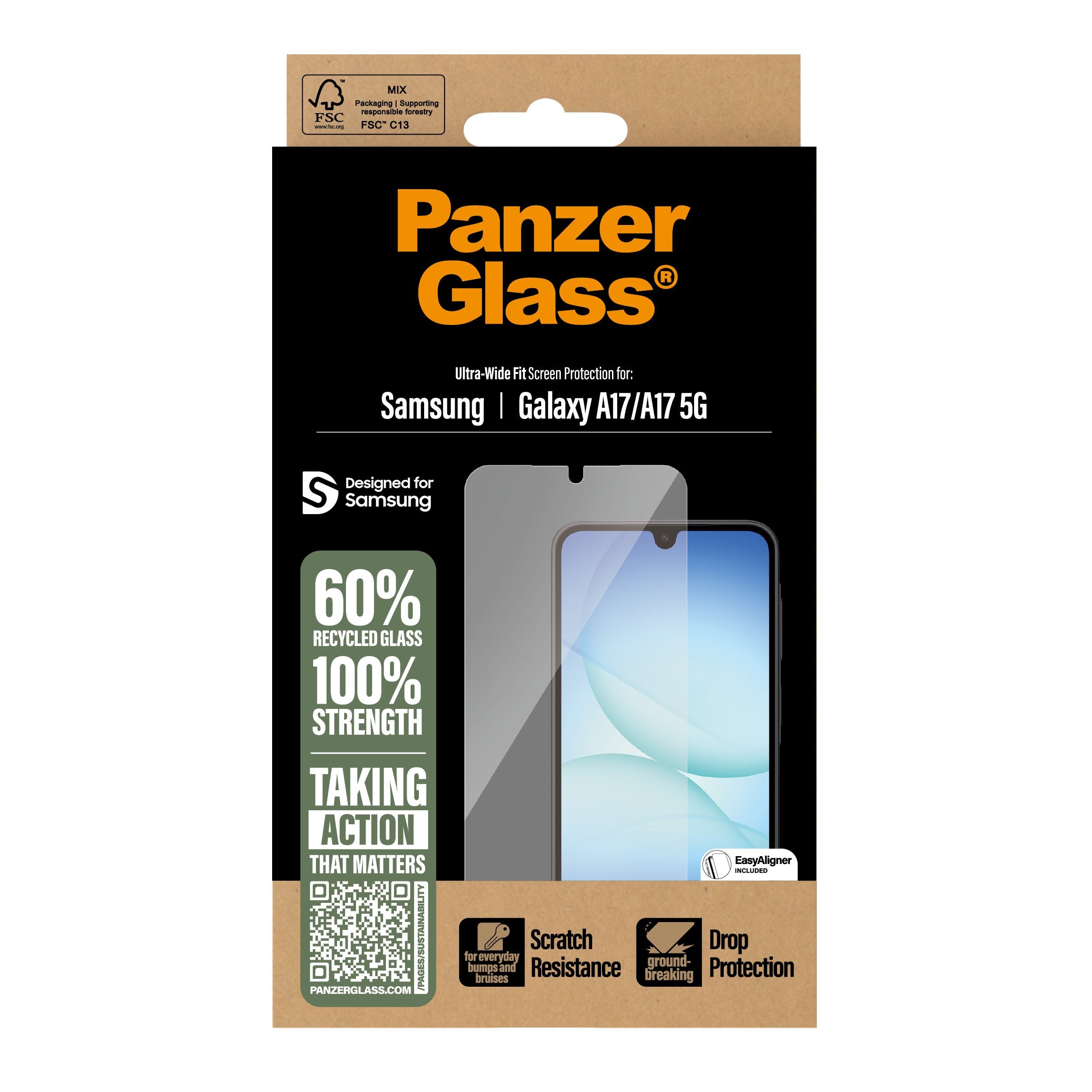 Protector Panzerglass Screen Samsung Galaxy A17/ New A17 5g Ultra-Wide Fit