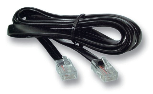 Efb Cable Modular Negro, 2 X Rj10 (4 4) Conector Macho, 1:1, 5,0 M