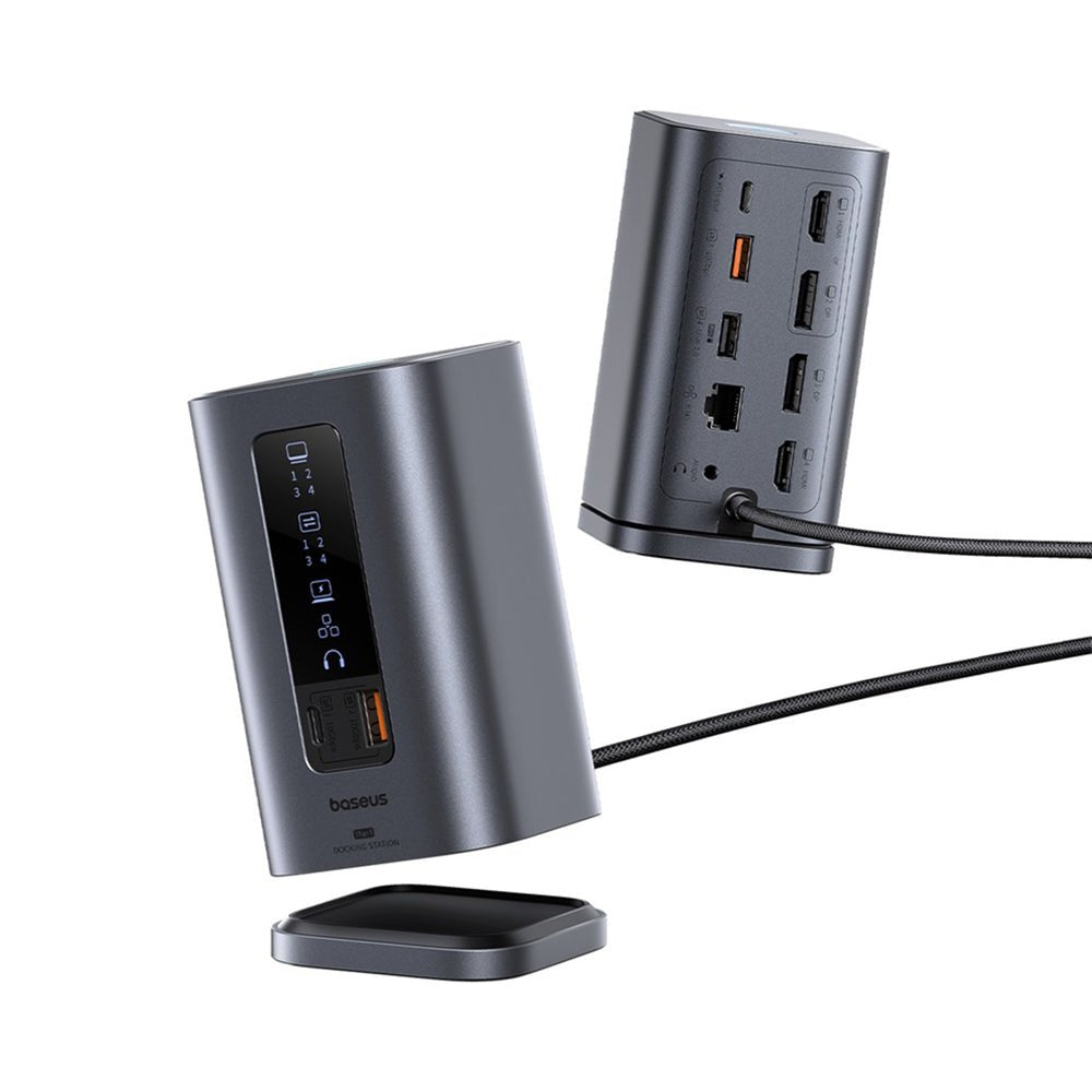 Baseus Spacemate Series 11-In-1 (Win) Docking Station, Grau