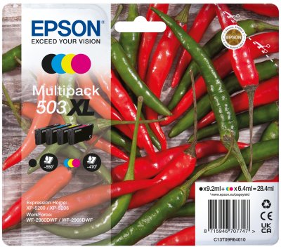 Tinta Epson 503xl Original Xl Negro, Cian, Magenta, Amarillo C13t09r64020