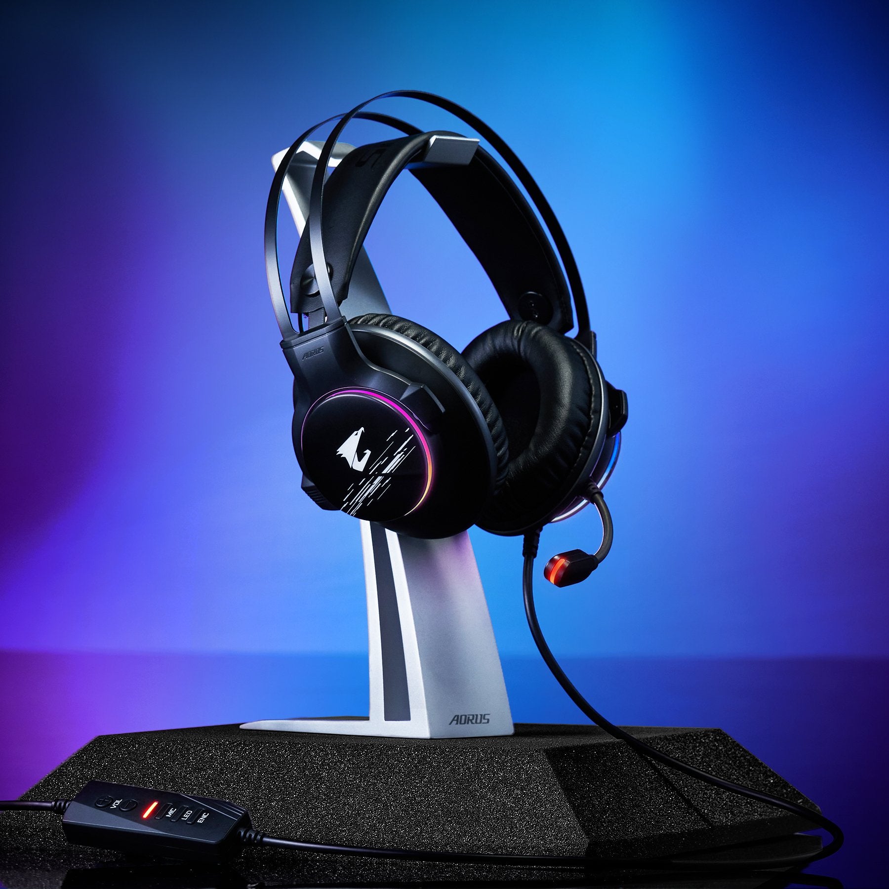 EAN 4719331551995 - GIGABYTE AORUS H1 auricular y casco Auriculares Alámbrico Diadema Juego USB tipo A Negro imagen 9