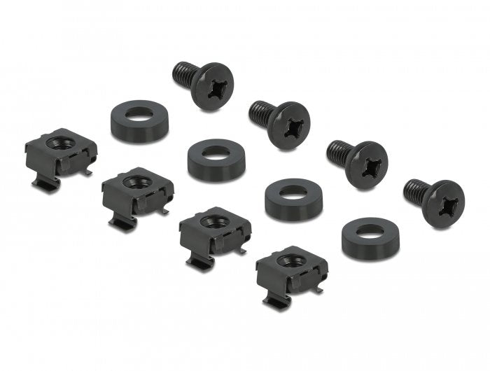 Delock Panel De Riel Din 10" 1u Negro