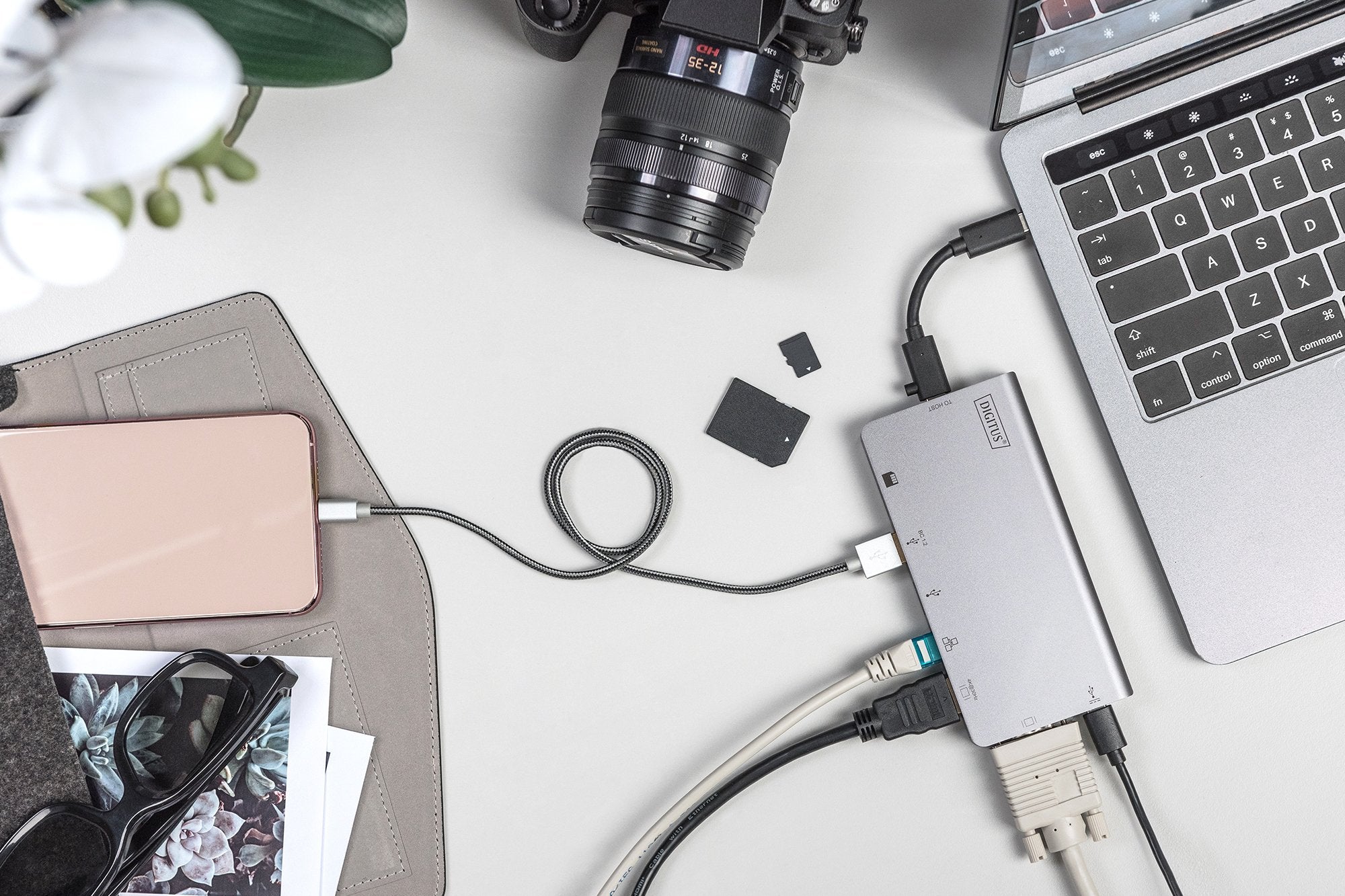 Digitus Dock Station Usb-C 8x Puertos Gris