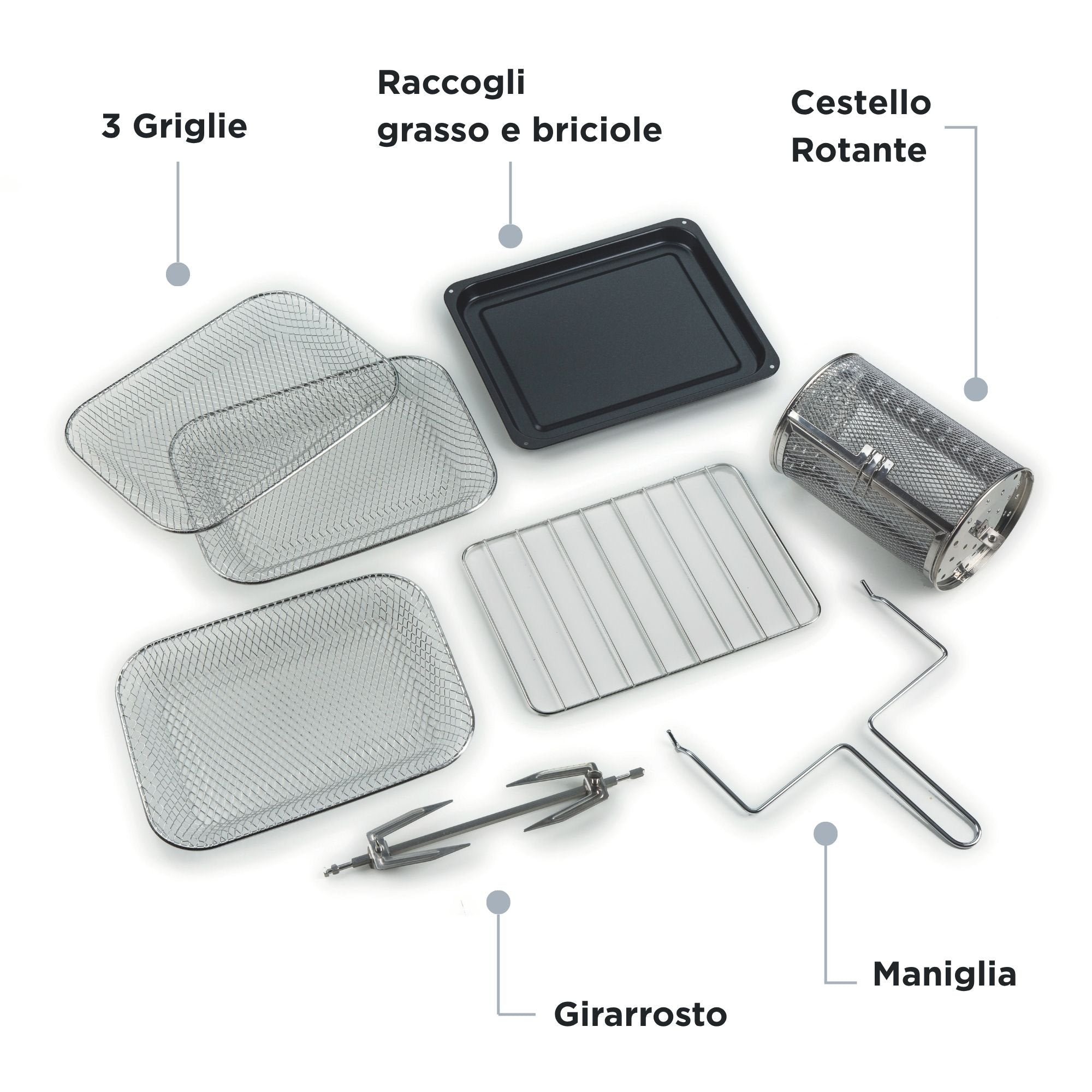 EAN 8003705122444 - Ariete 4632/04 Sencillo 16 L Independiente 1400 W Freidora de aire caliente Verde imagen 5