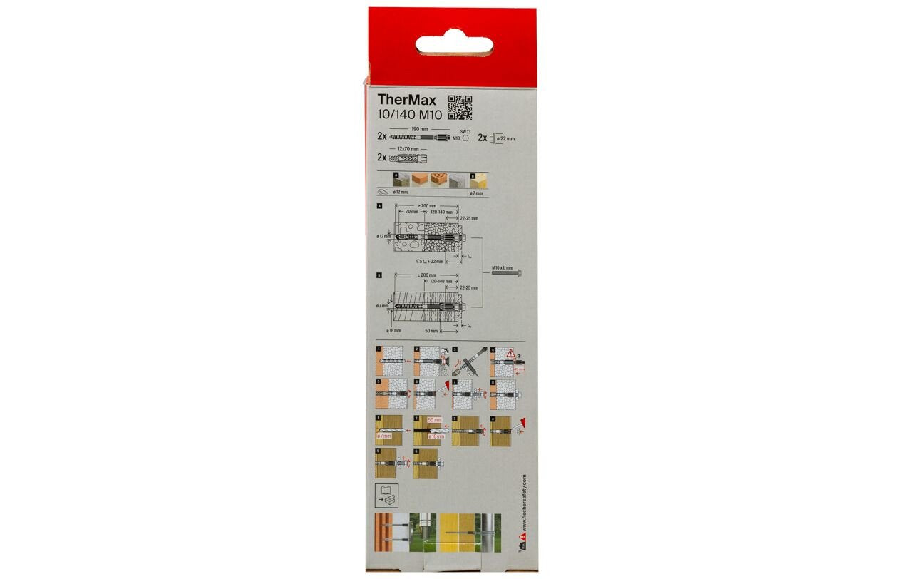 Fischer Abstandsmontagesystem Thermax 10/140 M10, Dübel 544675