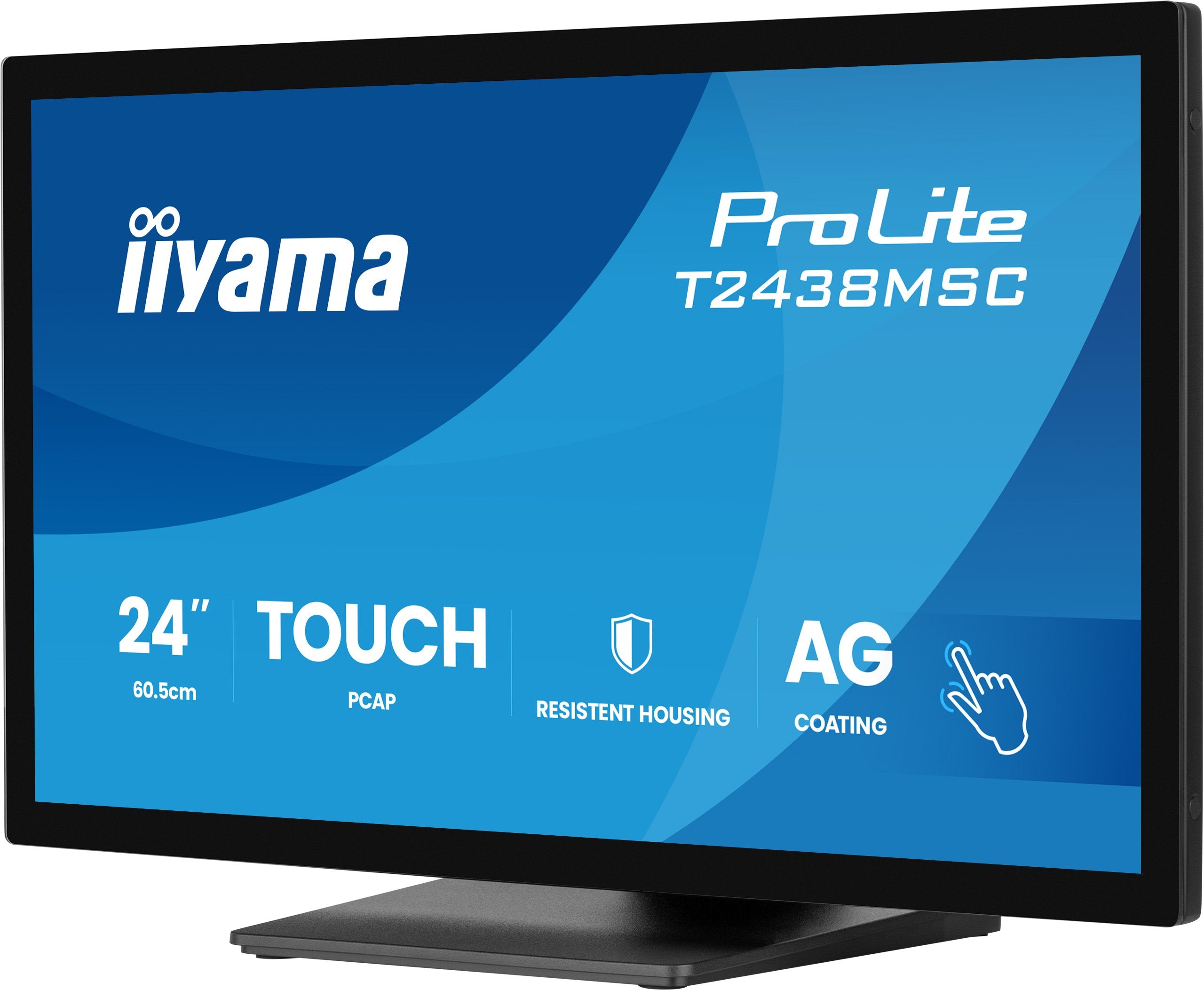 Iiyama 60.5cm 23,8" T2438msc-B2 16:9 M-Touch Hdmi+Dp+Usb