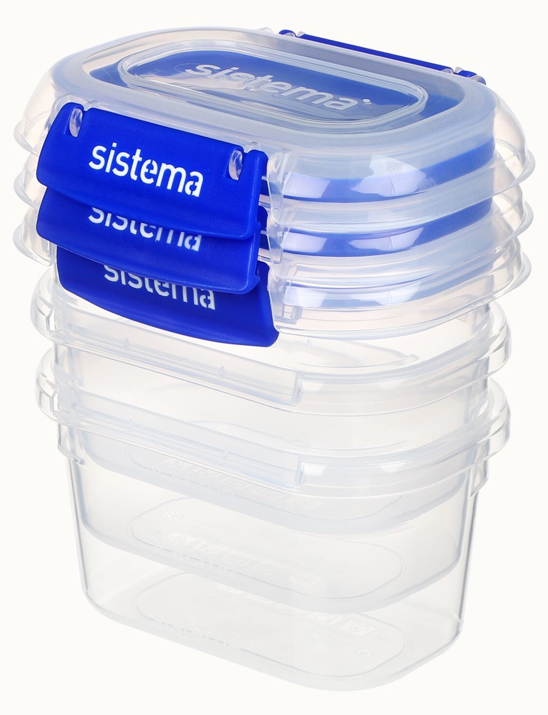 Simema Fiambrera Set Klip It Plus 3 X 400 Ml Azul