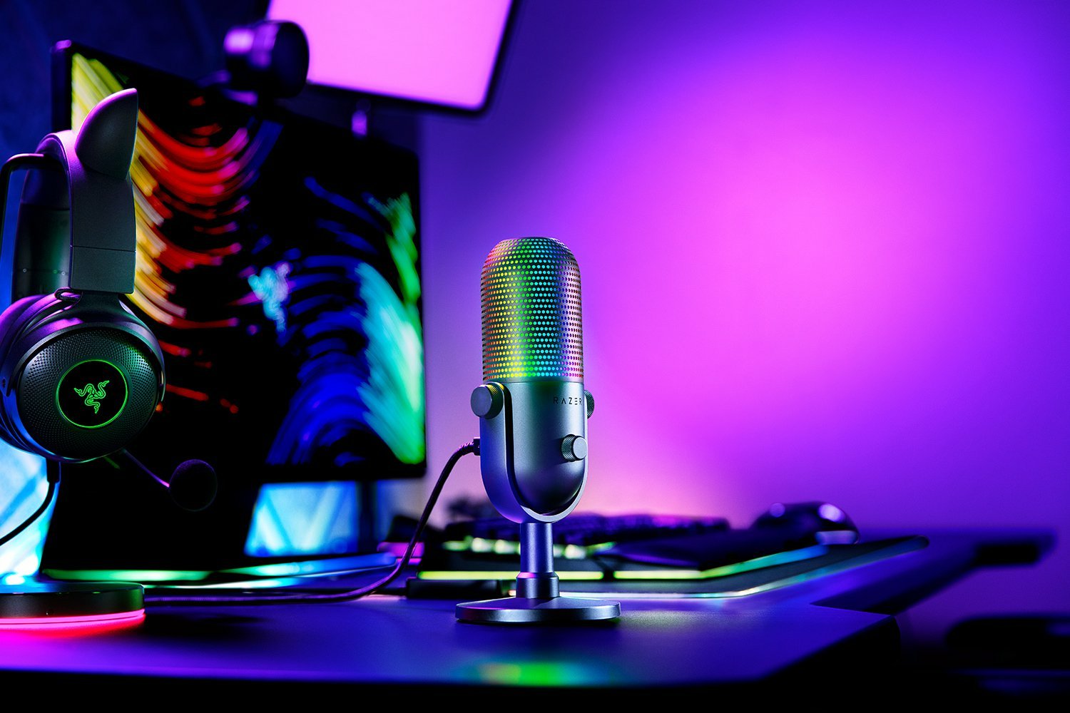 EAN 8887910000441 - Razer Seiren V3 Chroma Negro Micrófono para tableta imagen 6