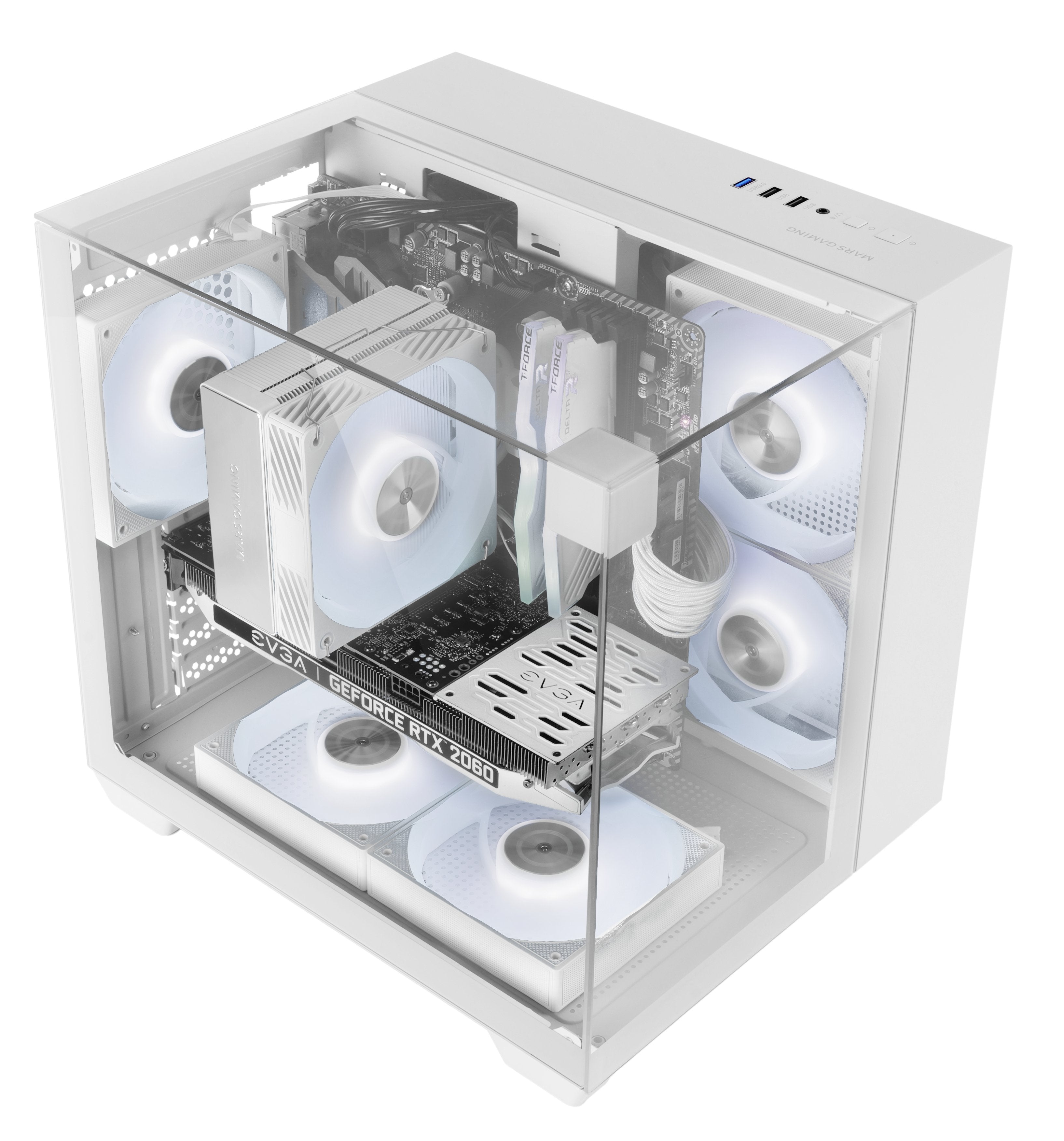 EAN 8435693109846 - Mars Gaming MC-VISIONMW Mini Tower Blanco imagen 3