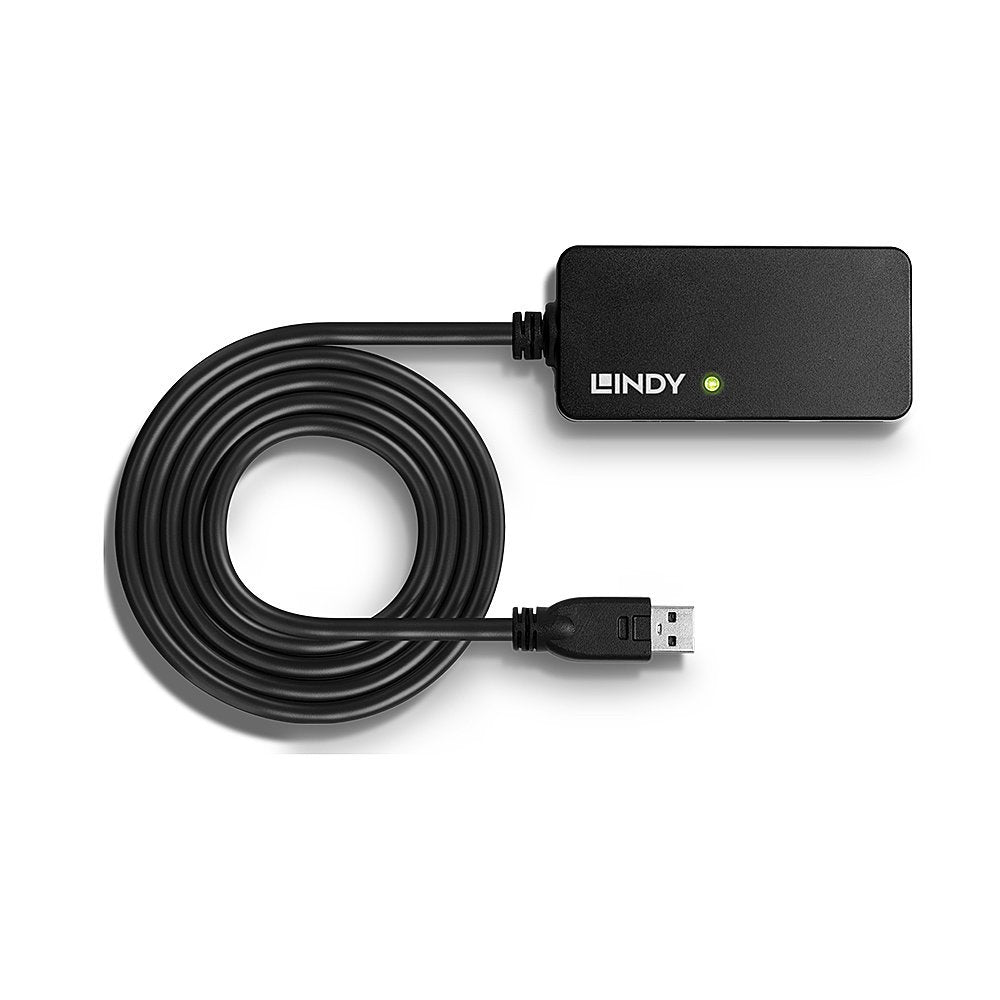 EAN 4002888431590 - Lindy 43159 hub de interfaz USB 3.2 Gen 1 (3.1 Gen 1) Type-A 5000 Mbit/s Negro imagen 3