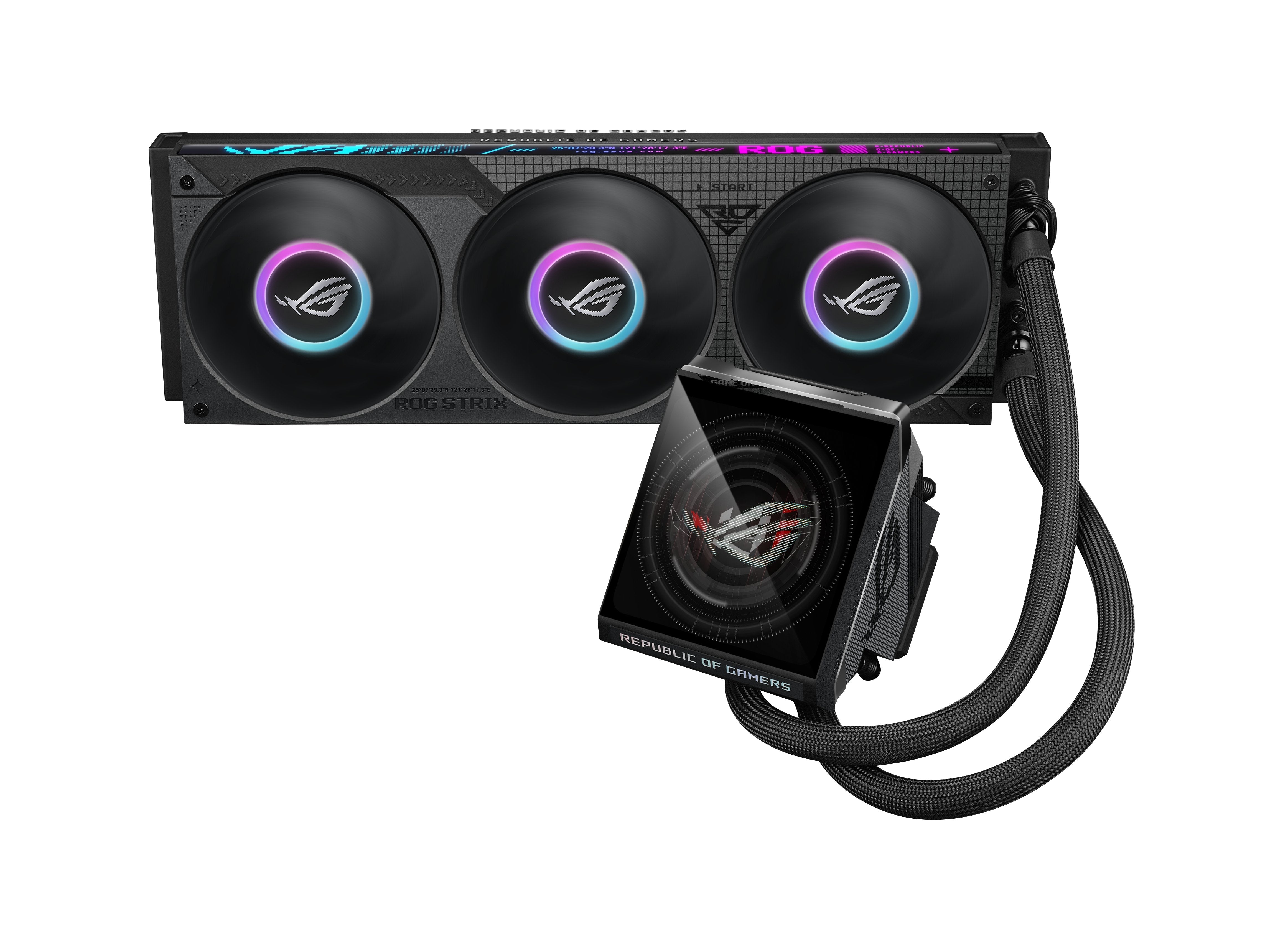 Refrigeración Liquida Cpu Asus Rog Mrix Lc Iv 360 Argb Lcd Negro