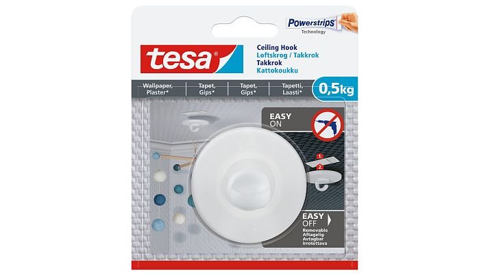 Tesa Deckenhaken Tapete&Putz 0.5kg