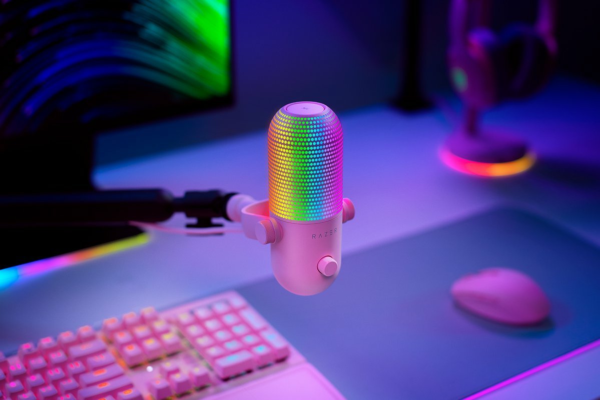 Razer Seiren V3 Chroma Rosa Micrófono