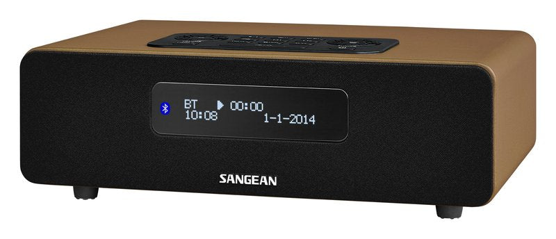 Sangean Ddr-36 Bt Brown Radio Con Sintonización Digital De Sobremesa Dab+ Fm-Rds Bluetooth Entrada Auxiliar