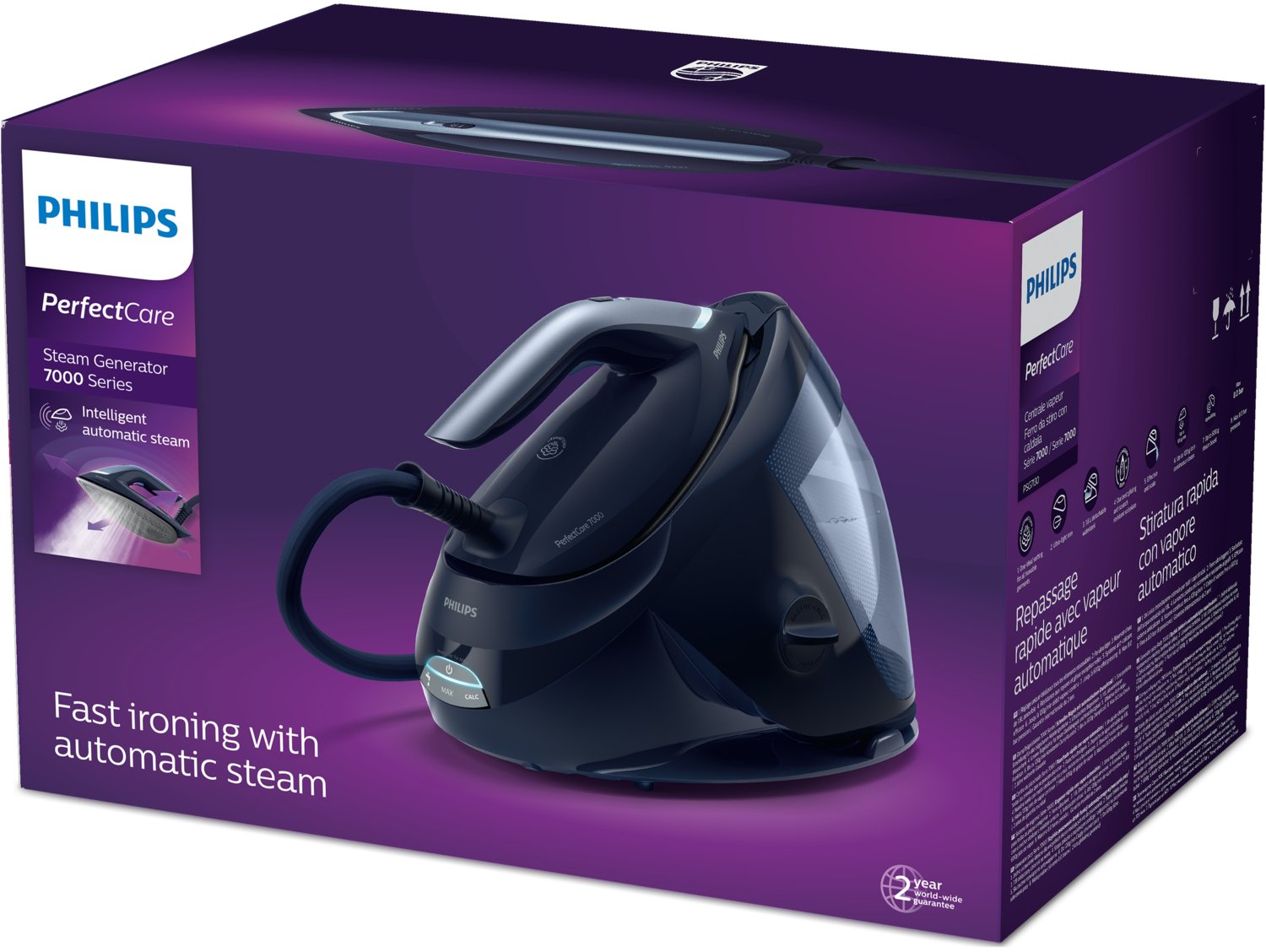 EAN 8720389001697 - Philips PSG7130/20 estación plancha al vapor 2100 W 1,8 L Suela SteamGlide Elite Gris imagen 2