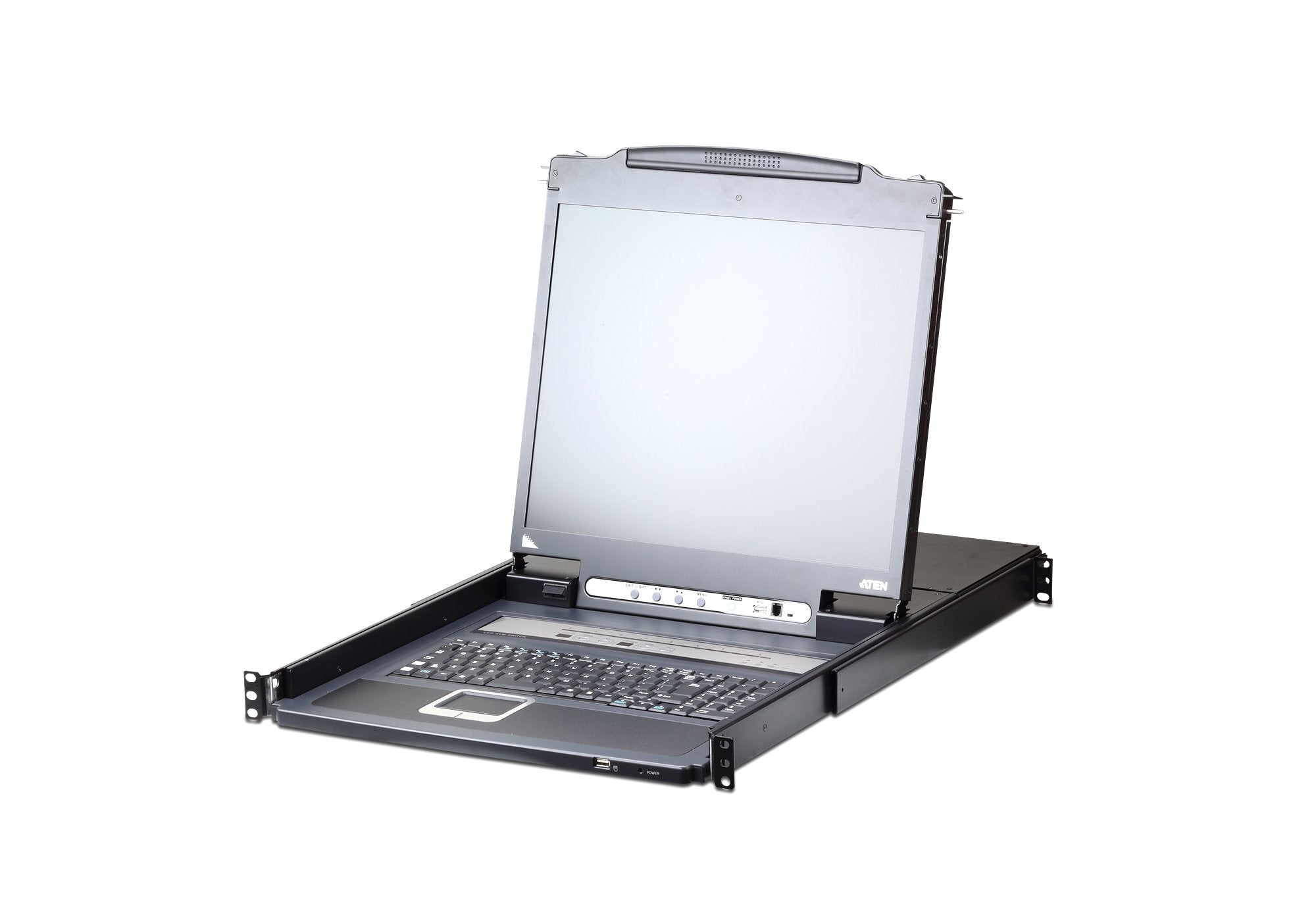 Aten Desktop Kvm 8-Puertos 17" Lcd (Cl5708im-Ata-Xg) El Conmutador Kvm Lcd Cl5708i Slideaway Es Una Unidad De Control Que Permite Acceder A Varios Ordenadores Desde Una Misma Consola Kvm (Teclado, Vídeo Y Ratón) Ps/2 O Usb. Con Una Sola Co