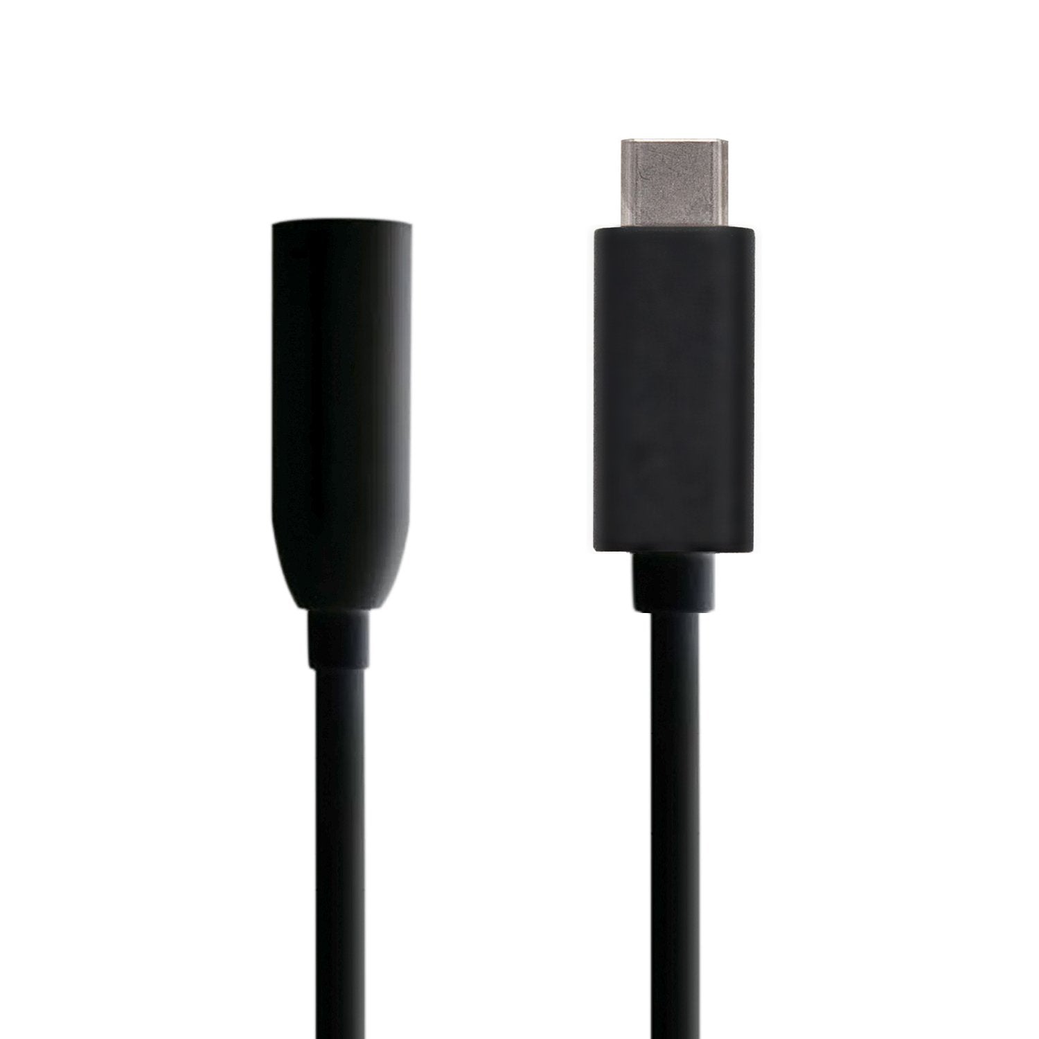 Aisens Conversor Usb-C A Audio - Frecuencia De Muestreo 384khz 32bit - Usb-C/M-Jack 3.5/H - 15cm - Negro