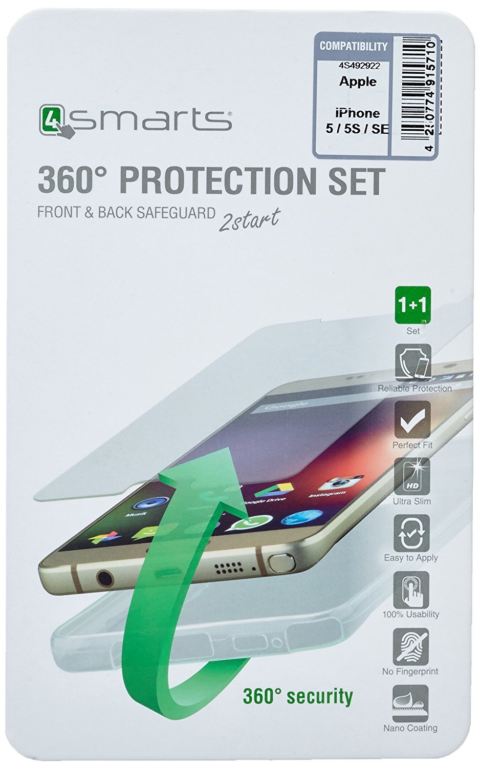 EAN 4250774917905 - 4smarts 492975 funda para teléfono móvil Transparente imagen 1