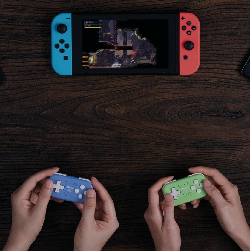 8bitdo Micro Bluetooth Gamepad Azul, Para Nintendo Switch, Android, Raspberry Pi Ret00384