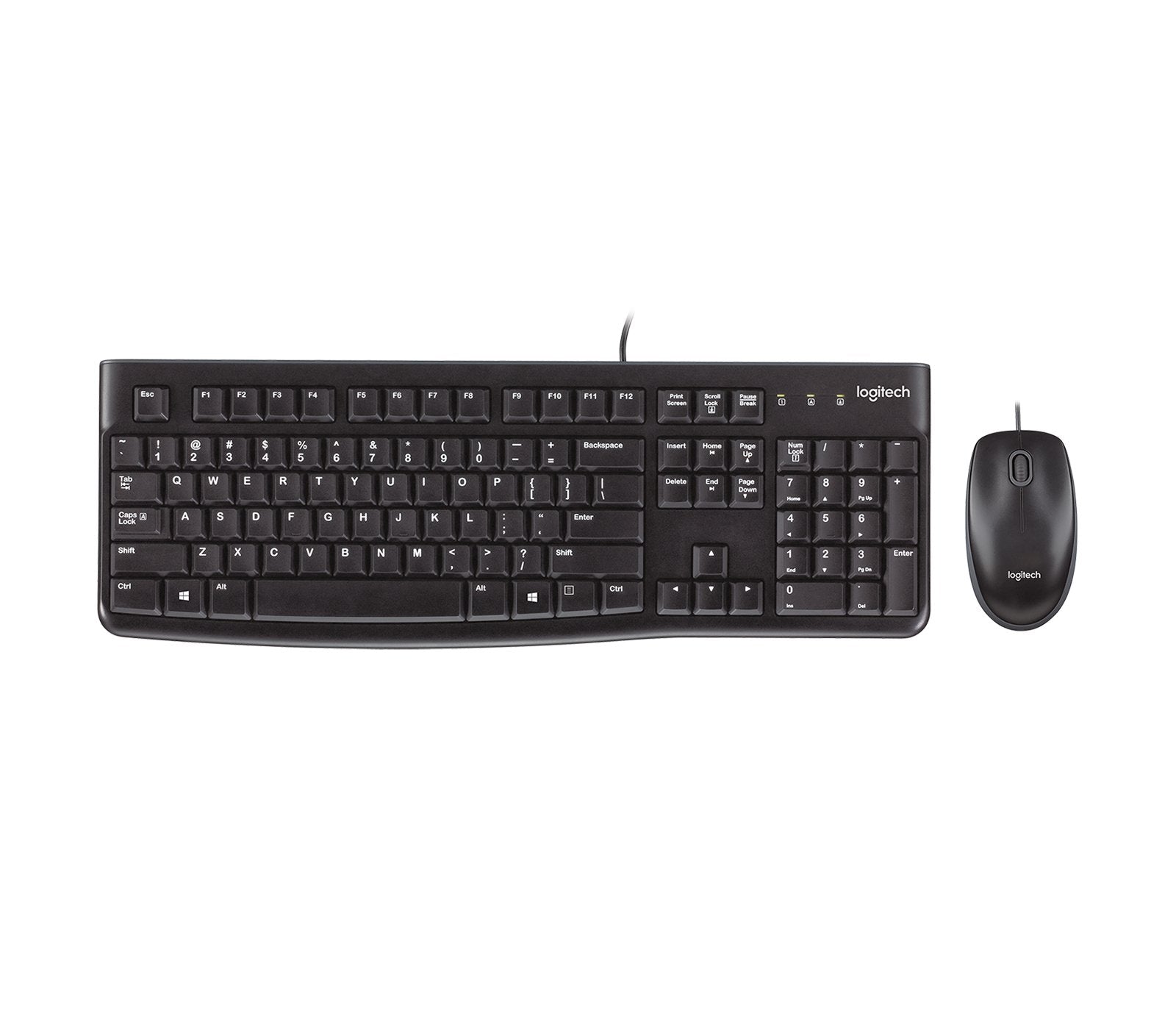 Teclado Nórdico Logitech Desktop Mk120 Ratón Incluido Usb Qwerty Negro
