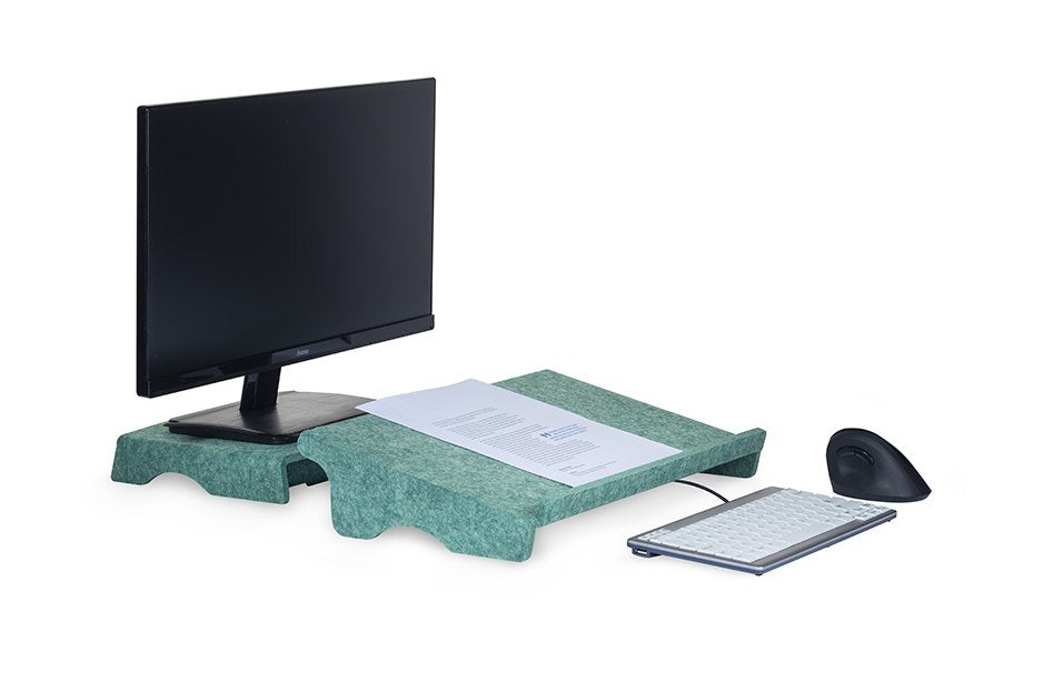 EAN 8719274674054 - BakkerElkhuizen Q-Riser 50 Circular 76,2 cm (30") Escritorio Verde imagen 6