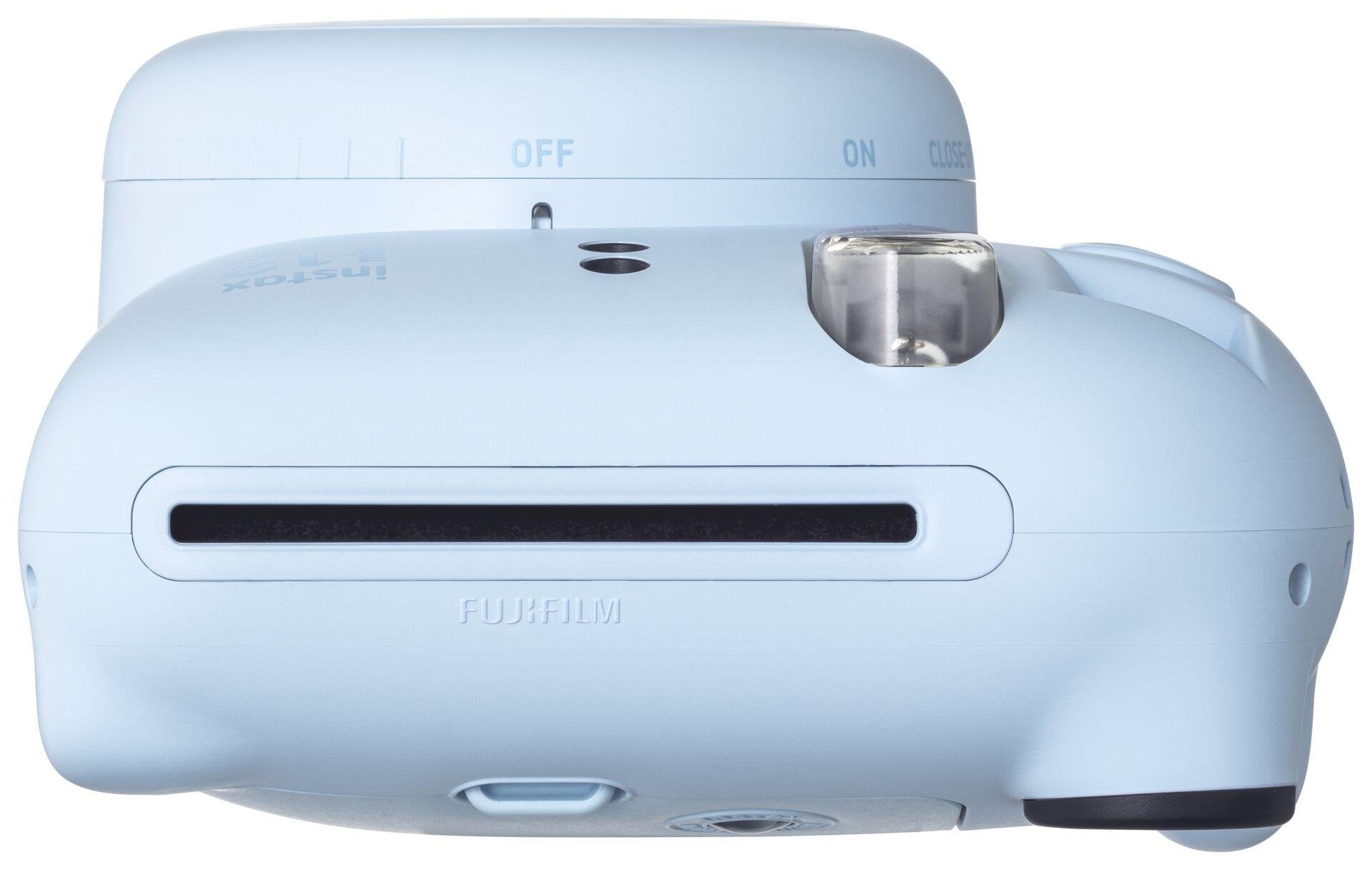 Fujifilm Instax Mini 12 Pastel Blue Camara Instantanea - Tamaño De Imagen 62x46mm - Flash Auto - Exposicion Automatica - Mini Espejo Para Selfies - Modo Primer Plano