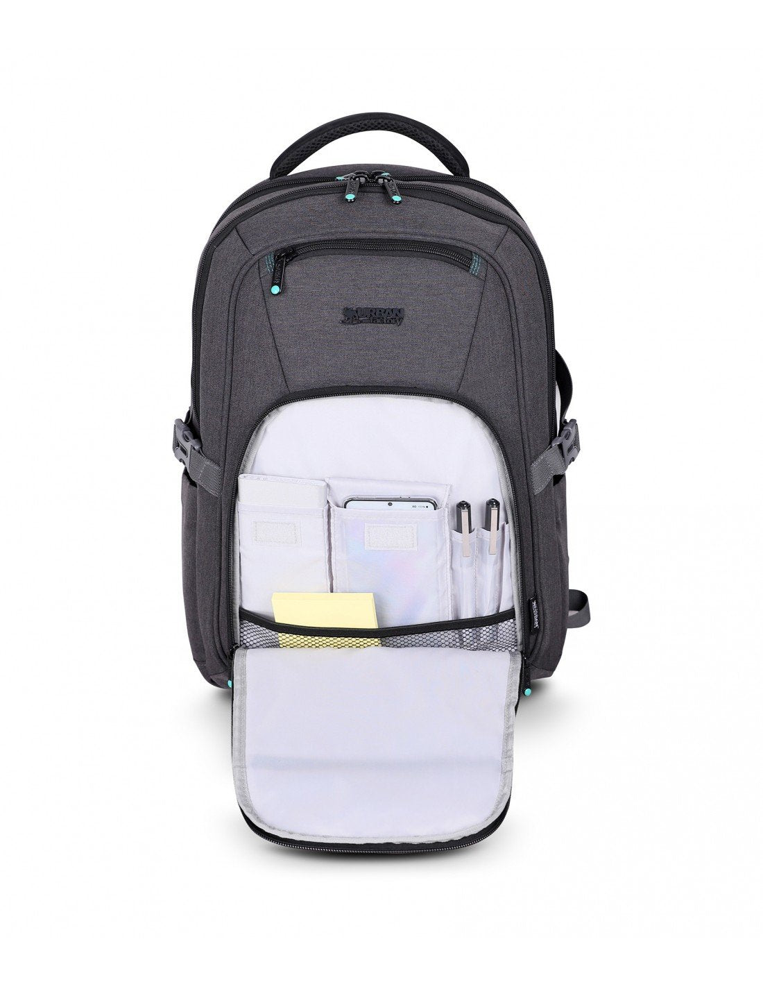 EAN 3760170883717 - Urban Factory HTE14UF mochila Mochila de viaje Negro, Gris Poliéster, Tereftalato de polietileno reciclad imagen 6