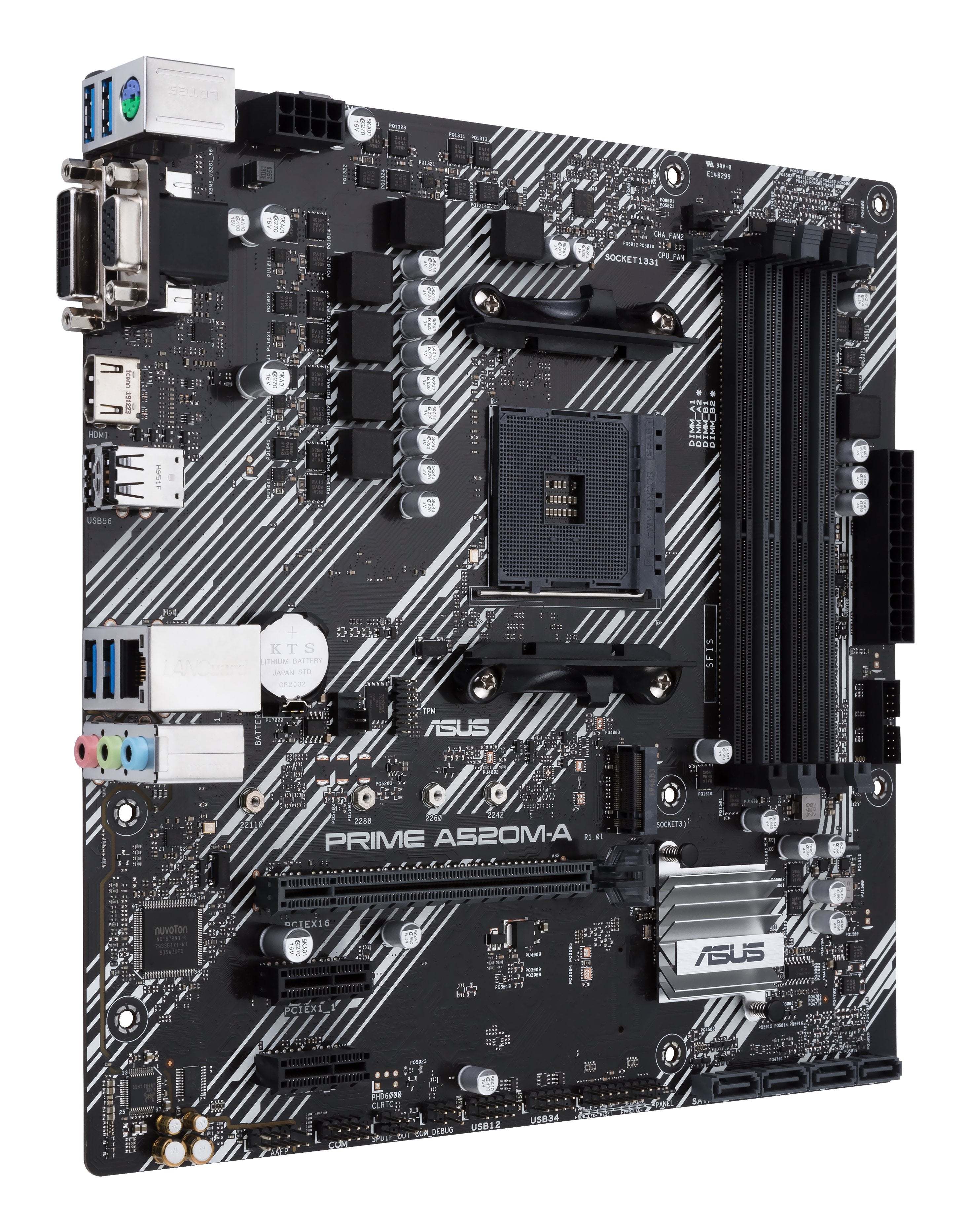 Placa Base Asus Prime A520m-A Ii Csm Amd,Am5,Ddr4,Matx