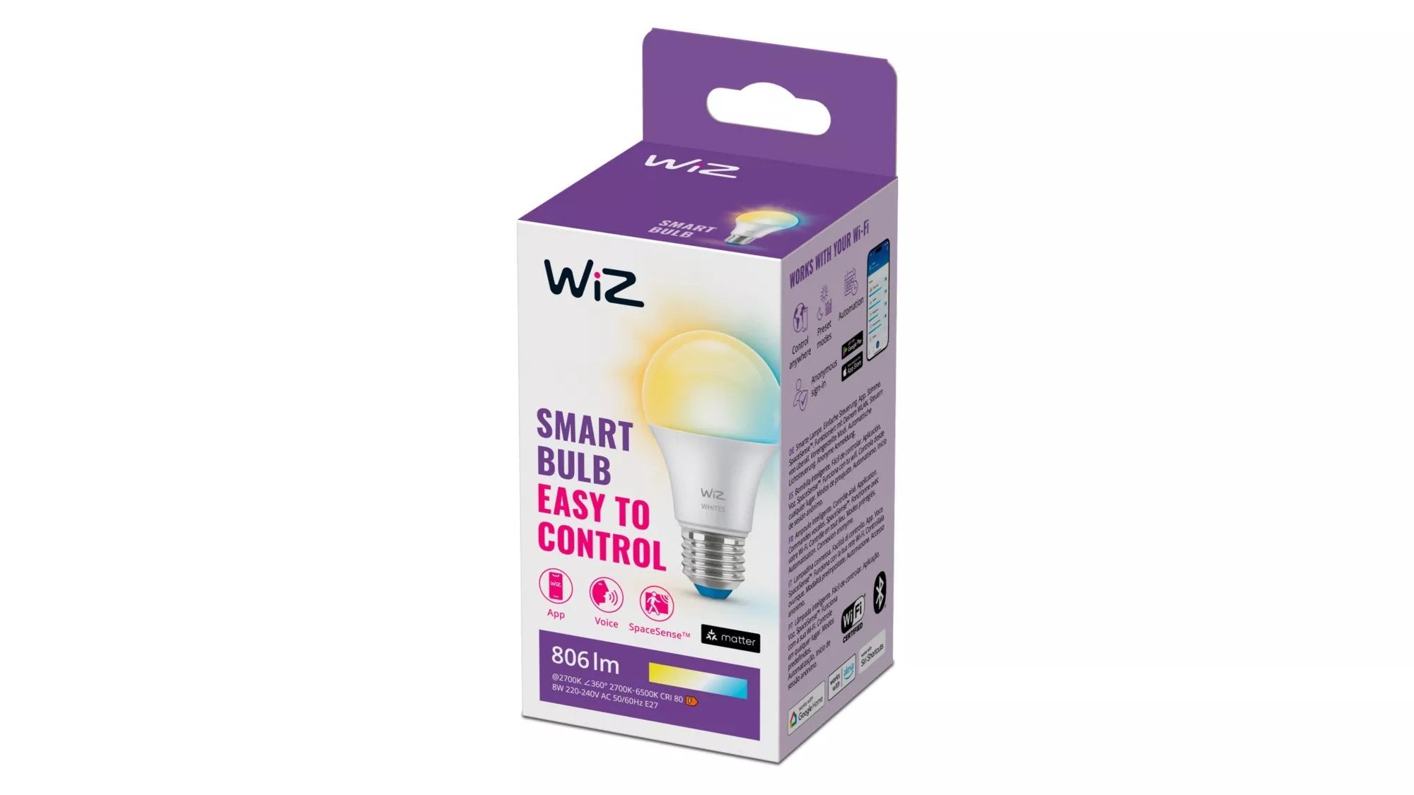 Wiz Bombilla 60 W A60 E27