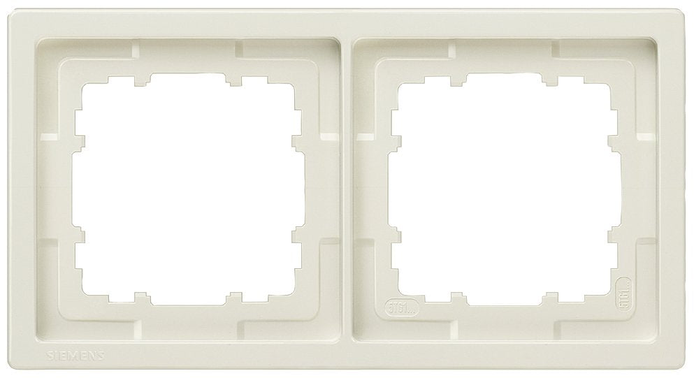 Siemens 5tg1322 Delta Style Rahmen 2fach ** Titanwei 153x82mm