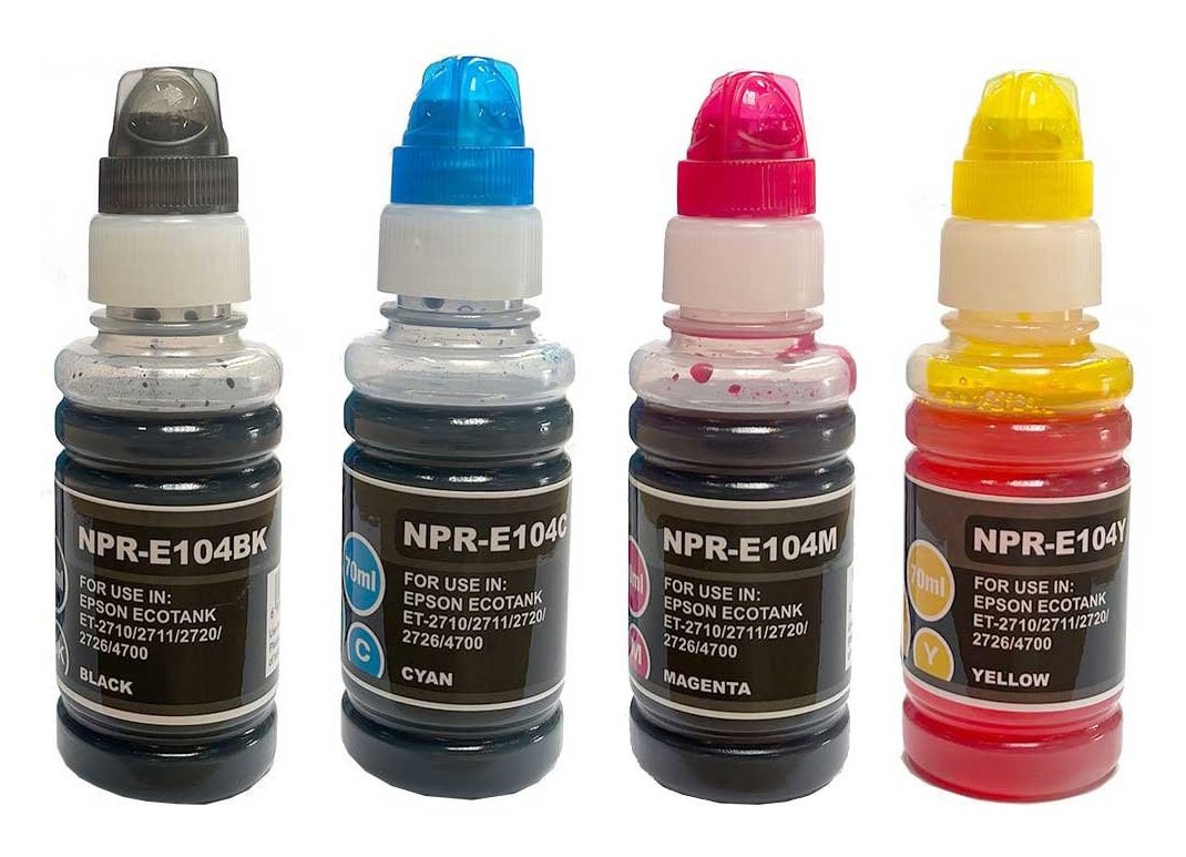G&G Cartucho Epson 104 C13t00p640 Ecotank 4x 70 Ml Bk C M Y