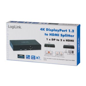 Logilink Cv0093 Divisor De Video Displayport 2x Hdmi