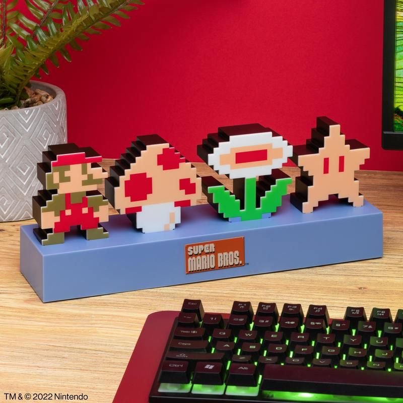 Lámpara Paladone Super Mario Icons Light