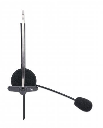 Auriculares Manhattan Usb Mono Over-Ear Usb-A-Mecker Negro