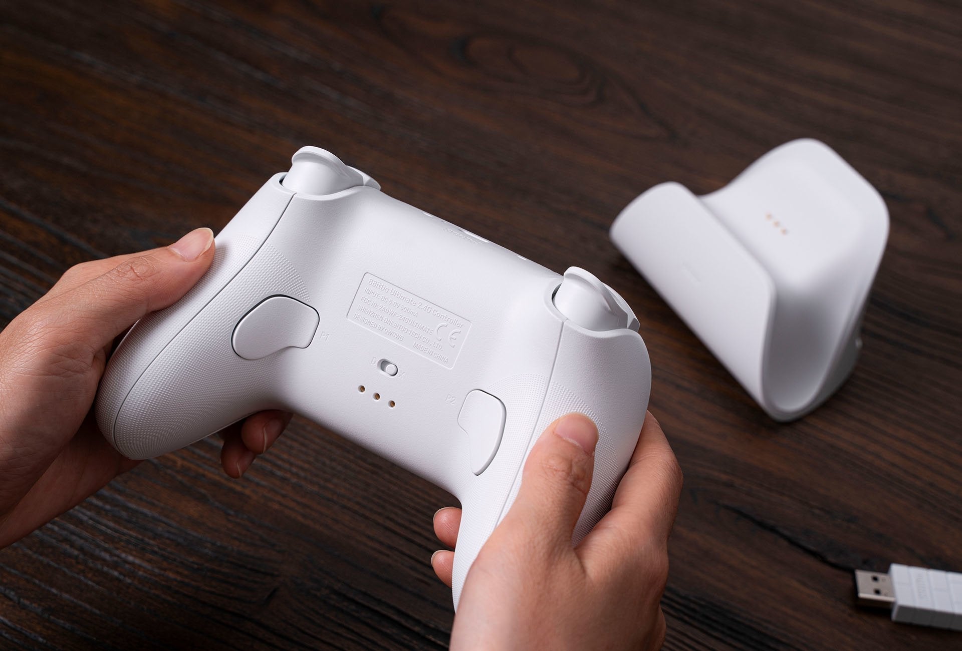EAN 6922621502470 - 8Bitdo RET00315 mando y volante Blanco Bluetooth Palanca de mando Digital Android, PC imagen 8