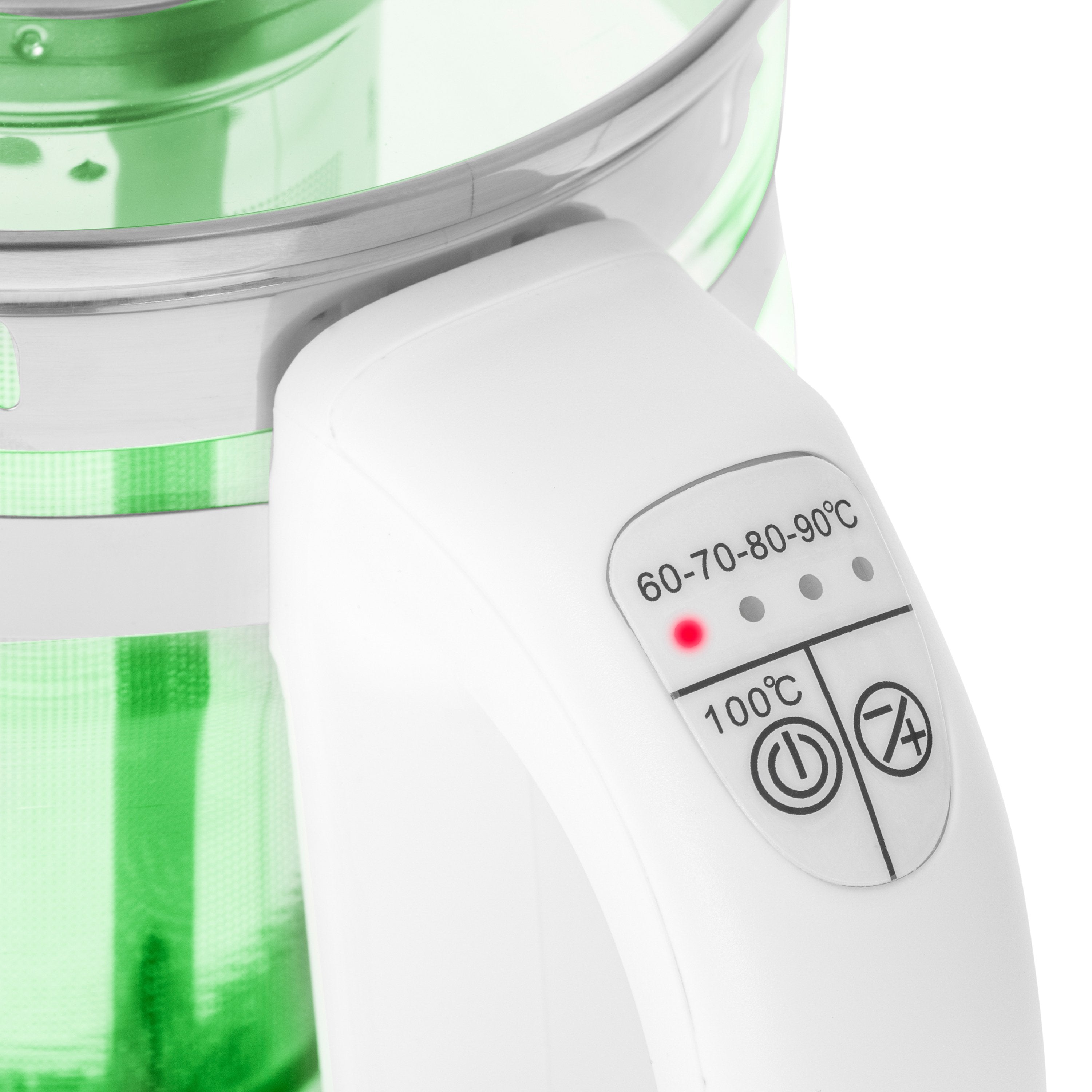 Adler Kettle Ad 1299 Elã©Ctrico, 2200 W, 1,5 L, Vidrio/Acero Inoxidable, Base Giratoria De 360â°, Blanco