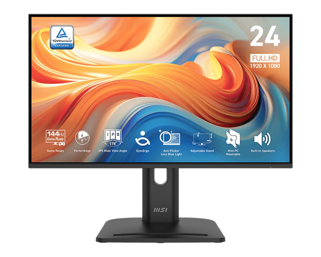 Msi Pro Mp245pg E14 23.8" Ips 144hz 300cd M2 4ms D-Sub Hdmi Dp Height Speakers