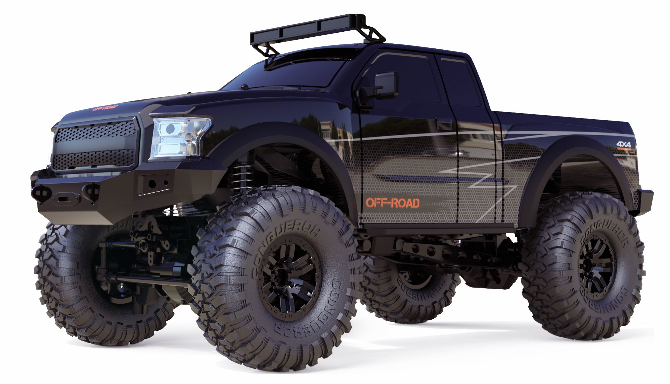 Amewi Rc Auto Dirt Pickup Crawler Liion 1500mah Negro /8+