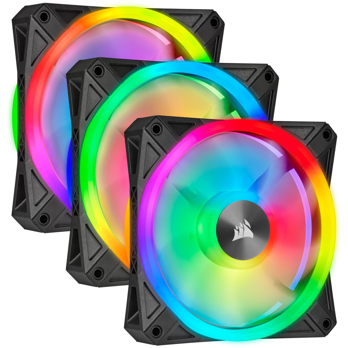 Ventilador Caja Adicional 14x14 Corsair Ql140 Rgb Pack 2 Uds Ligthing Node