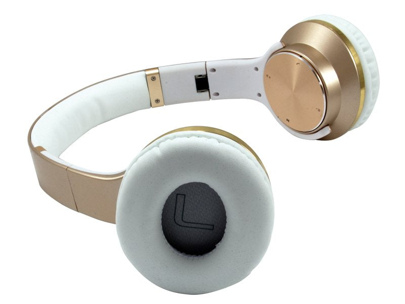 Conceptronic Auriculares Bluetooth Con Funcion Altavoz Manos Libres Reproduce Desde Microsd Color Oro